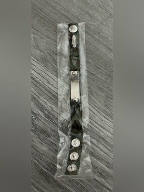 Plunder Camo Leather Faux Hair Bracelet